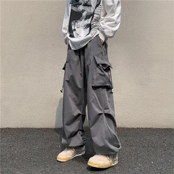 KAPMENTS Y2k Streetwear Baggy Krovinių Kelnės 2023 Vyrų Atsitiktinis Harajuku Mados Poilsiu Kelnės Plačios Kojos Derliaus Streetwear Sweatpants