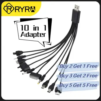RYRA 1-10vnt 10 1 Micro USB Multi Įkroviklis, Usb Kabeliai, Mobiliųjų Telefonų ir Smegenų Ląstelių Telefoną Xiaomi Oneplus 