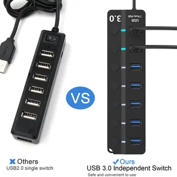 Profesinės USB Hub Vairuotojas Nemokamai USB Docking Station Portable Karšto keitimu, USB Nešiojamas Docking Station Duomenų Perdavimas