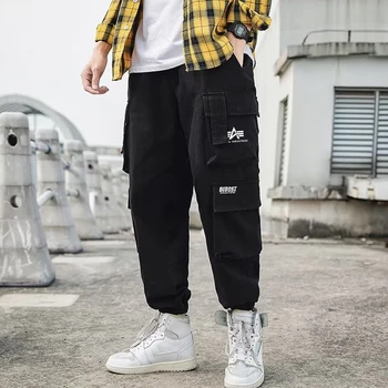 2023 Vyrų AI Spausdinti Jogger Kelnės Atsitiktinis Sweatpants Streetwear Retro Kelnės Vasaros Harajuku Kelnes M-4XL