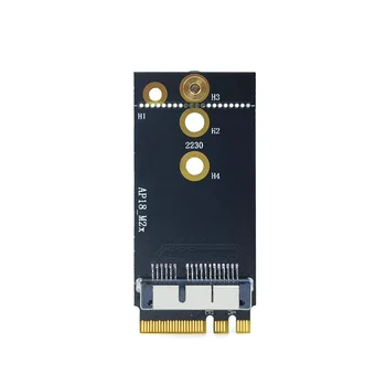 1PCS NGFF M. 2 Key/E Adapterio plokštę Belaidžio Tinklo Kortelė, Kortelės Adapteris, skirtas BCM94360CS2 BCM94360 BCM943224 Tinklo plokštė Nuotrauka 2