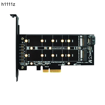 PCIE į M2 Adapteris M2 SSD NVME M Klavišą M. 2 NGFF B Klavišą, SATA Port PCI Express 3.0 x4 Pjesė Kortelės Bendradarbiavimą 2280 2260 2242 2230 22110