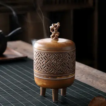 Kinų Keramikos Smilkalų Degiklis Senovės Zen Vidaus Puošyba, Smilkalų Degiklis Nuotrauka 2